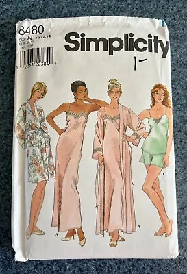 Vintage Simplicity Misses’ Slip Or Nightgown Camisole Sewing Pattern No.8480 • £15