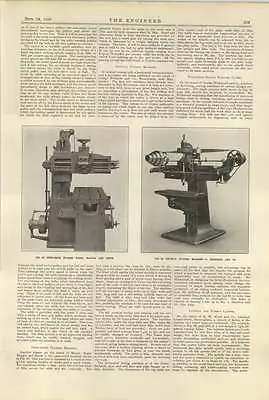 1920 54 Inch Broaching Machine Vickers Plan • £10