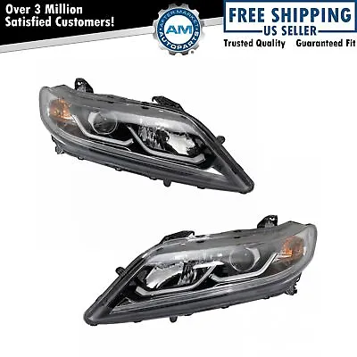 $384.65 • Buy Halogen Headlight Lamp Assembly Pair LH & RH Set For Accord EX EX-L Coupe