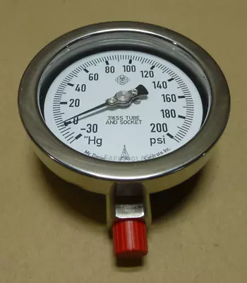 Mcdaniel Controls Pressure Gauge 0-200 Psi 316ss  4-1/2   -30 Hg • $39.95