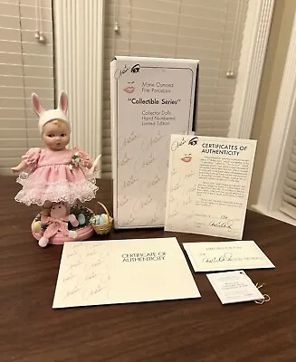 Marie Osmond Bunny Love Collectible Easter Rabbit Porcelain Doll 1994 Defects! • $79.99