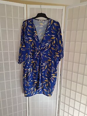 Beautiful Kaftan /tunic Style Dress Size XL Made In Italy See  Description • £14