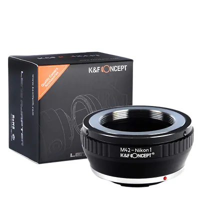 K&F Concept Adapter For M42 42mm Screw Mount Lens To Nikon 1 Camera V1 J1 • $36.66