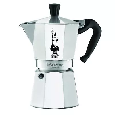 Bialetti Moka Express Aluminium Stovetop Coffee Maker Percolator Pot 1-18 Cup • $38.58