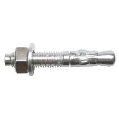 THROUGH BOLT Wall Anchor Fixing Steel ZP Zinc Fastener Rawl Brick Concrete Stone • £4.04