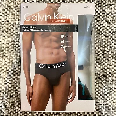 Calvin Klein- L  Microfiber Stretch Low Rise Trunk Boxer Briefs Underwear 3 Pack • $27