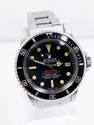 Vintage Rolex 1665 Double Red Sea Dweller Stainless Steel  • $44995