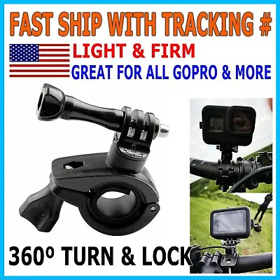 Bicycle Bike Motorcycle Handlebar Mount Holder Clamp For Gopro Hero 8 7 6 5 4 3 • $4.95