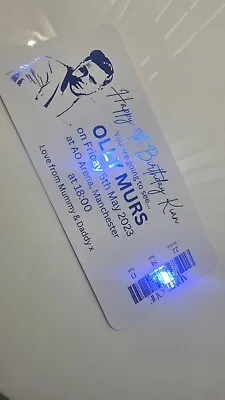 OLLY MURS CONCERT TOUR Ticket Gift FOILED Occasion Birthday Surprise Metallic  • £6.99