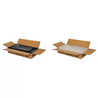 Compactor Sacks 15kg / 20kg Eco Friendly Bin Liners Bin Bags Black / Clear • £12.45