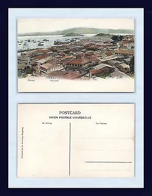 China Macao Panorama Divided Back Postcard By M. Sternberg Circa 1907. • $29.99