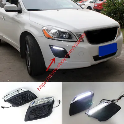 NEW LED DRL Driving Daytime Running Day Fog Lamp Light For 2010-2012 VOLVO XC60 • $115