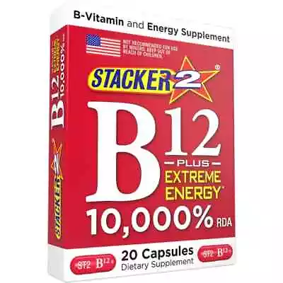 B12 Extreme Energy + 10000% RDA  Dietary Supplement 40 Count   Free Shipping • $14.95