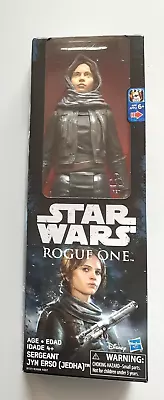 Star Wars Rogue One Sergeant Jyn Erso Jedha Figure 2016 Hasbro B7377 30cm NEW • $14.99