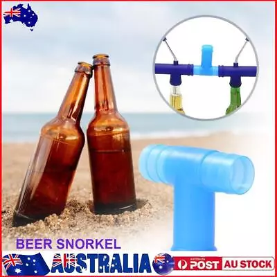 Beer Snorkel Funnel Drink Straw Connector For Party Bar (B Blue) • $9.79