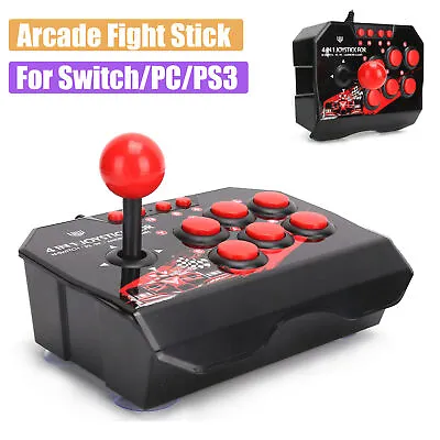 USB Game Controller For Switch/PC/PS3 Arcade Fighting Joystick Stick Gaming • $28.46