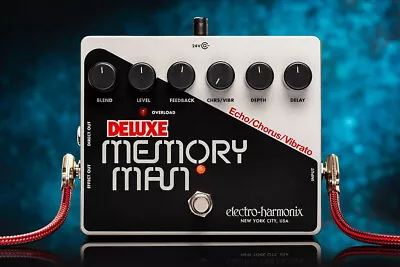 Electro Harmonix Deluxe Memory Man XO Analog Delay/Chorus/Vibrato Effect Pedal • $250.90