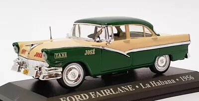 Altaya 1/43 Scale AL16221 - 1956 Ford Fairlane Taxi La Habana - Green/Cream • $71.49