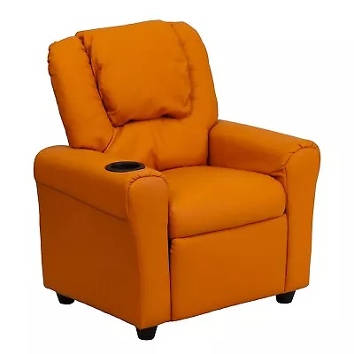 Flash Furniture Contemporary Vinyl Kids Recliner W/Cup Holder And Headrest • $190.06