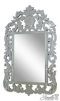 F63027EC: Venetian Etched Decorator Wall Mirror • $595