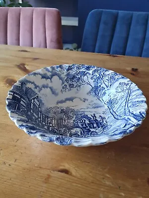 Myott  Royal Mail  Blue White Patterned Serving Dish • £10