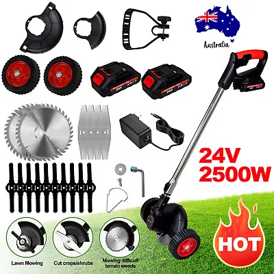 Cordless Electric Grass String Trimmer Lawn Cutter Brush Mower Whipper Snipper • $62