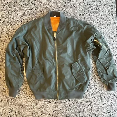 Rothco MA-1 Flight Jacket Mens Large Green Flyers Intermediate MIL-J-6141 #694 • $38.24