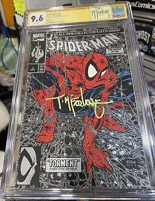 Spider-Man #1 Silver Edition CGC 9.6 SS Todd McFarlane Gorgeous ICONIC COVER NM+ • $399.99