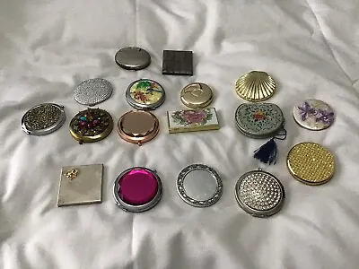 Vintage & Modern Compact Mirrors + Pill Box X 17 • $29.60