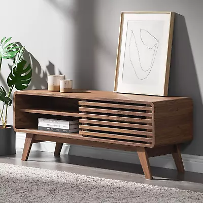 Mopio Ensley 46” Oak TV Stand Mid Century Modern TV Stand For 55/60/65 Inch TV • $181.95