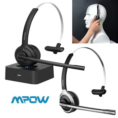 £20.99 • Buy Mpow Wireless Bluetooth Headphones Earphones Headset For Call Center VoIP Skype