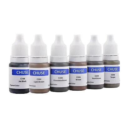 $16.99 • Buy CHUSE Permanent Makeup Pigment Tattoo Ink For Eyebrow Microblading Machine Inks