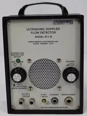 PARKS Ultrasonic Doppler Flow Detector - Model 811-B • $85