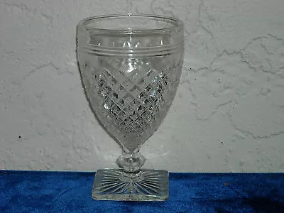 Miss America Footed Juice Goblet  Crystal • $12