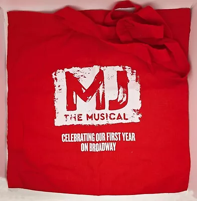 Official Michael Jackson - MJ The Musical Red Shoulder Tote Bag 15 X14  • $30