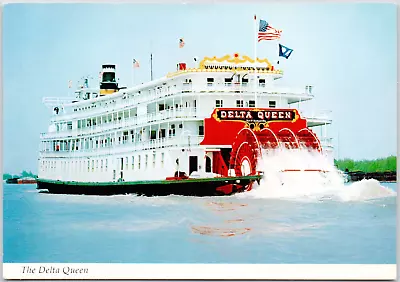 The Delta Queen Steamwheeler Steamboat Mississippi  Ohio Rivers Vintage Postcard • $3.86