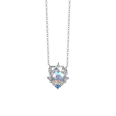 Women's 925 Sterling Silver 12 Constellation Fantasy Stone Pendant Necklace • $13.79