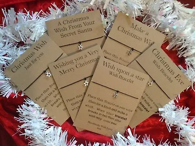 Wish Bracelet Christmas Secret Santa Star/Christmas Eve/Stocking Filler • £2.95