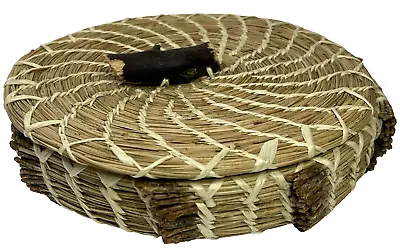 KUMEYAAY Kumiay Diegueno CA Lidded Mission BASKET Native American Indian • $89