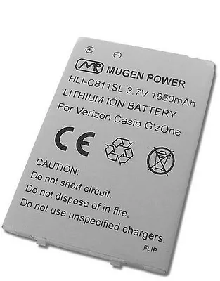 MUGEN POWER 1850mAh EXTENDED BATTERY FOR CASIO G'ZONE COMMANDO 2 C811 4G VERIZON • $19.95