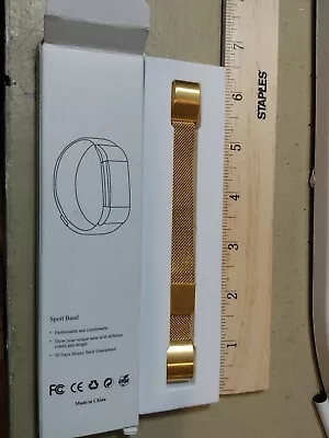 Fitbit Alta/Alta HR Metal Replacement Strap Gold New  • $10.58