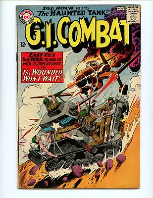 G.I. Combat 108 Sgt. Rock Crossover Plane Vs. Tank! Kubert. Soild Copy. • $45