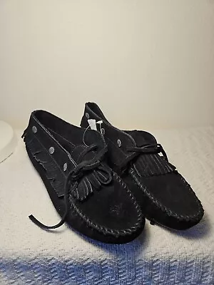 Minnetonka Moccasins Black Size 10 NEW • £24.11