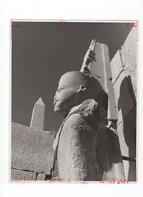 Statue At Temple Of Karnak Egypt 1966 Press Photo  • £10