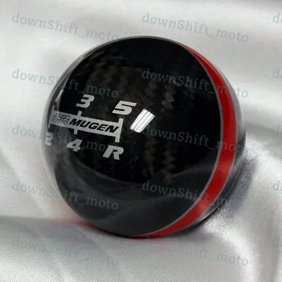 Mugen Shift Knob For HONDA RSX CIVIC Type R S2000 Red Line 5 Speed Carbon Fiber • $25.88