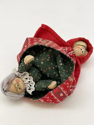 Vintage Topsy Turvy Little Red Riding Hood Grandma Flip Reverse Story Doll • $18