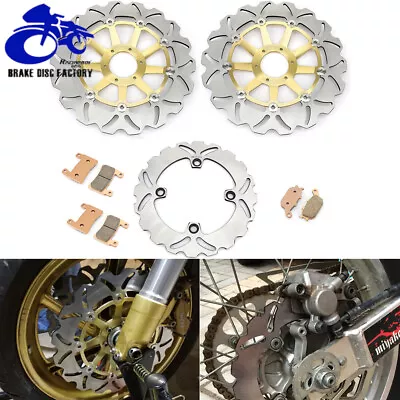 For Honda CBR900RR CBR 900 RR Front Rear Brake Rotors Discs Pads 1998 1999 Wave • $198.79