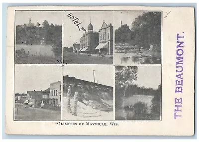 Mayville Wisconsin WI Postcard Glimpses Multiview 1906 Posted Antique • $29.95