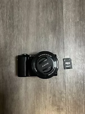 $250 • Buy Sony Alpha A5000 20.1MP Vlogging Camera With 16-50mm Lens - Black