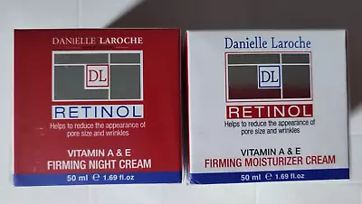 Danielle Laroche RETINOL Vitamin A & E Firming Moisturiser + Night Cream 50mlx2 • £28